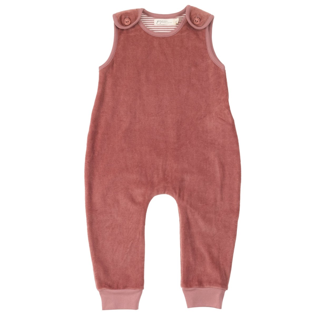 Velour playsuit - rose - Borro - rent baby kids clothes