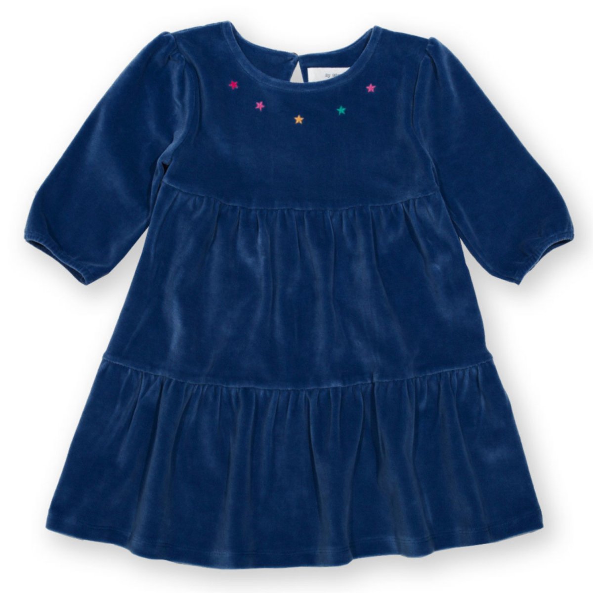 Velvety blue party dress - Borro - rent baby kids clothes