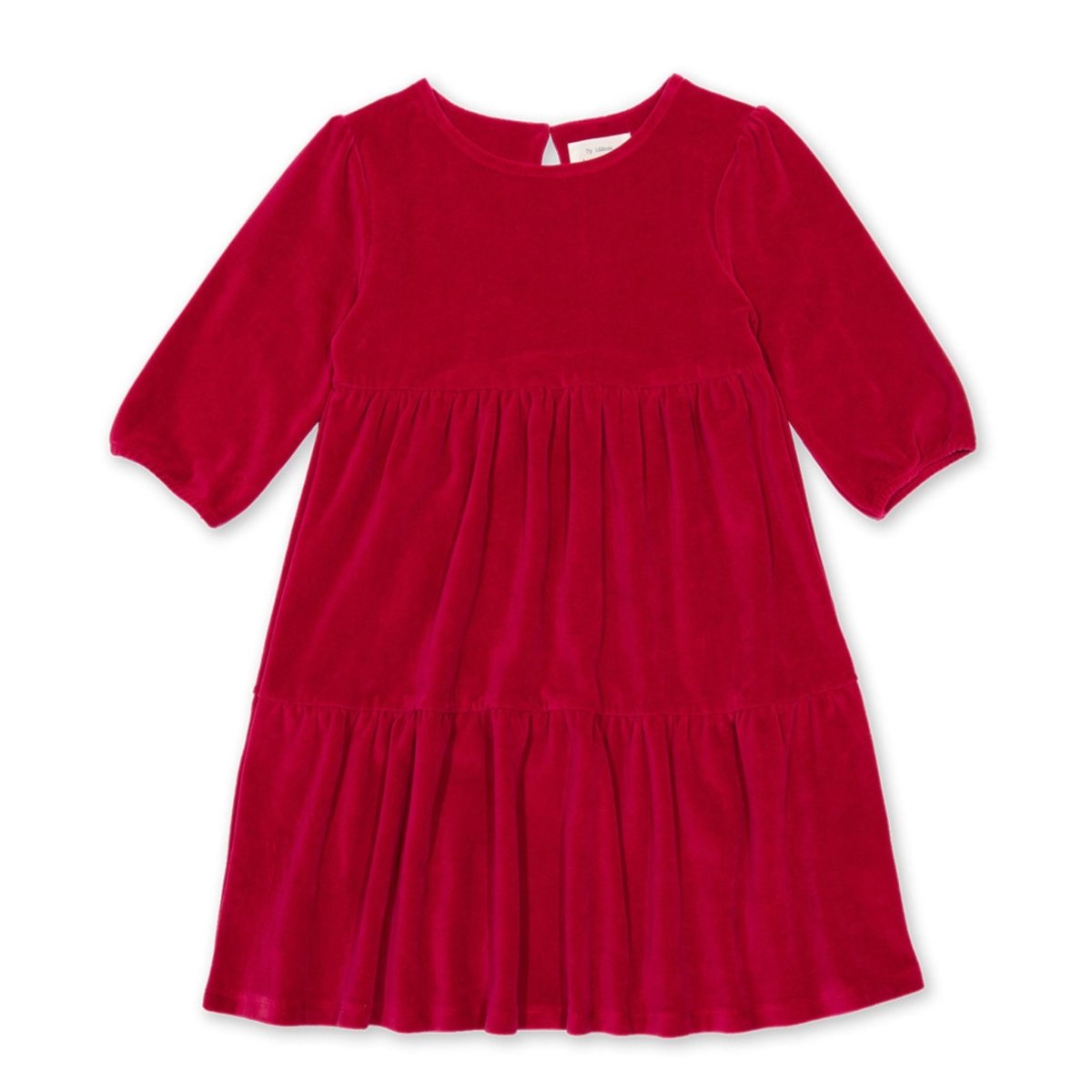 Velvety red party dress - Borro - rent baby kids clothes