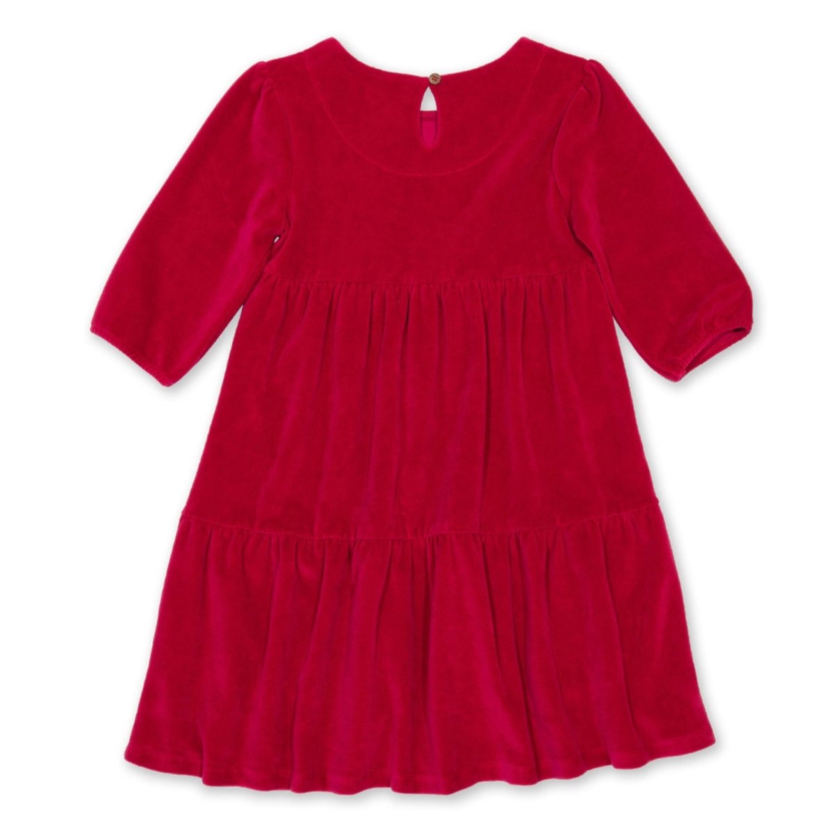 Velvety red party dress - Borro - rent baby kids clothes