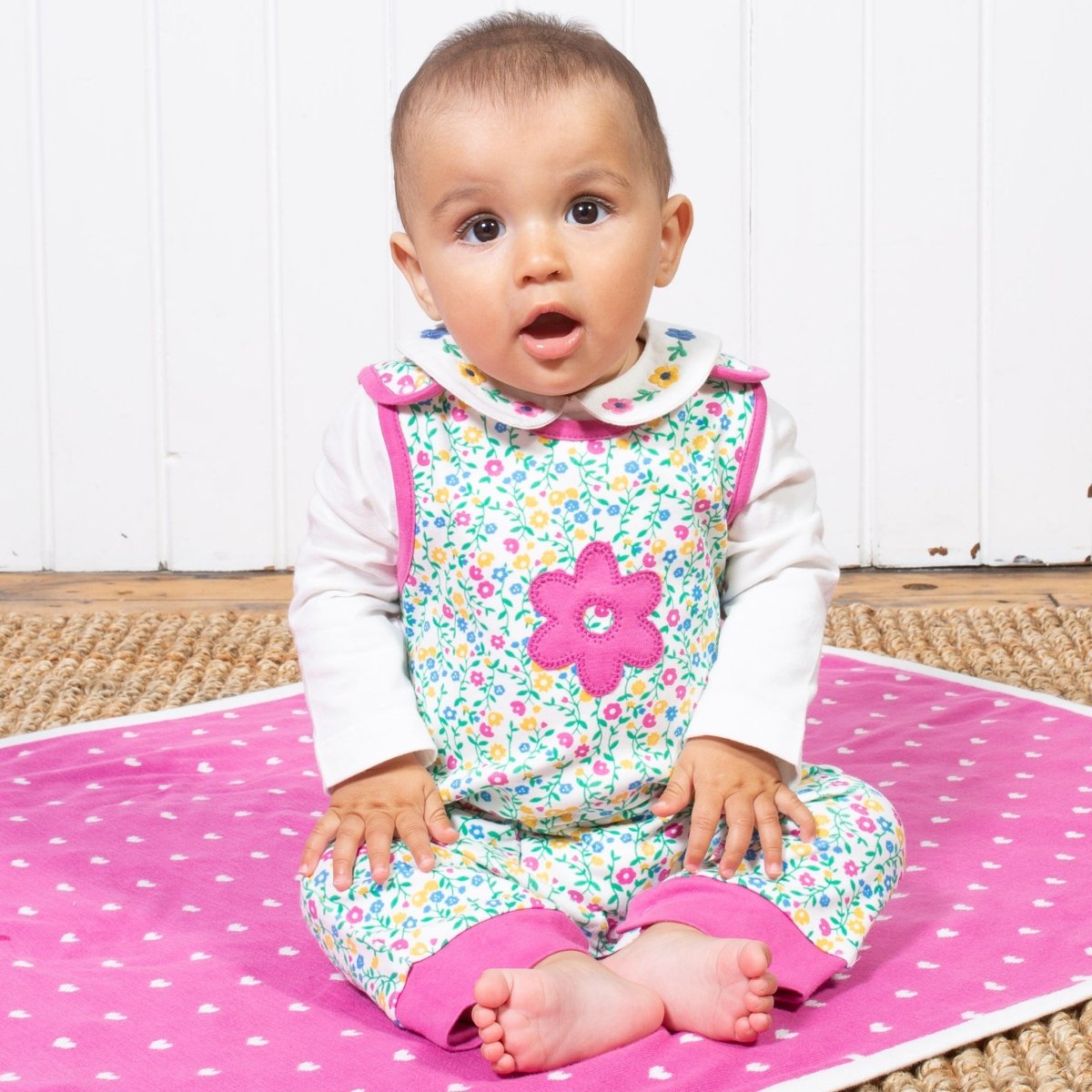 Wildflower dungarees - Borro - rent baby kids clothes