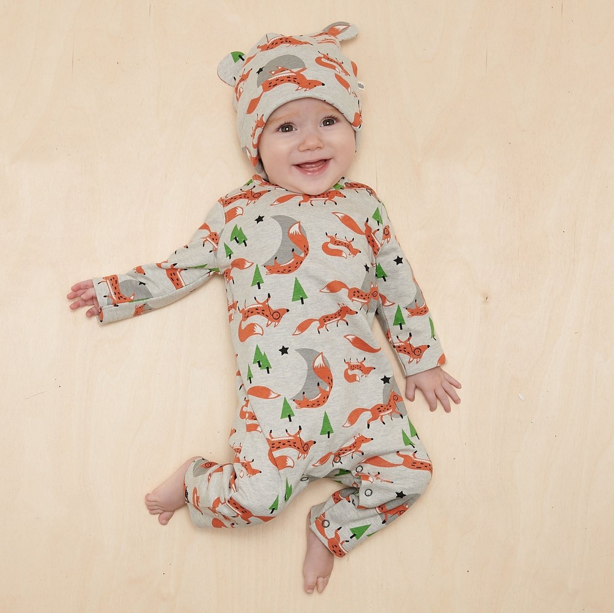 Woodland fox playsuit - Borro - rent baby kids clothes