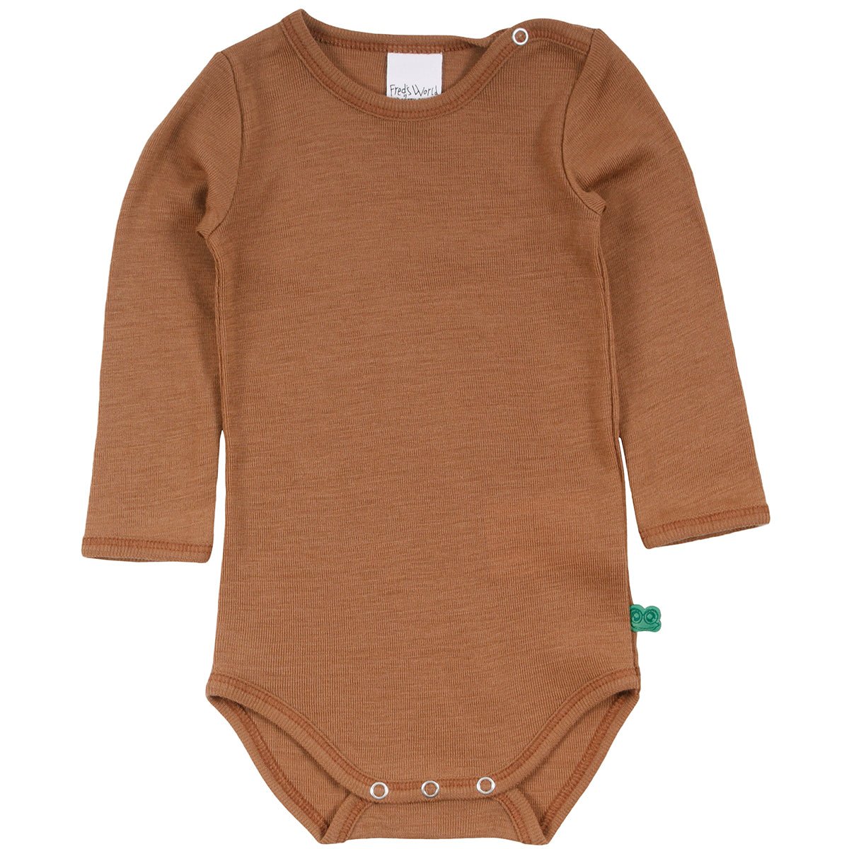 Woolly long sleeve bodysuit - nut - Borro - rent baby kids clothes