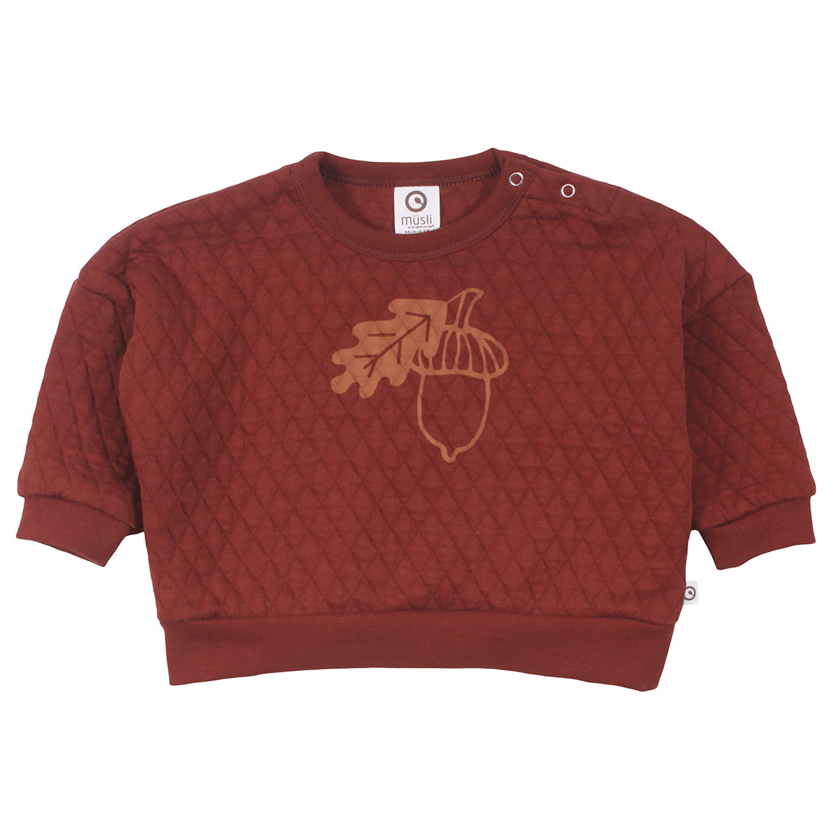 Acorn quilt sweatshirt front