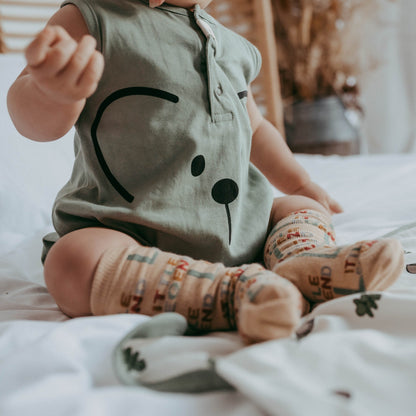 Animal bubble romper close