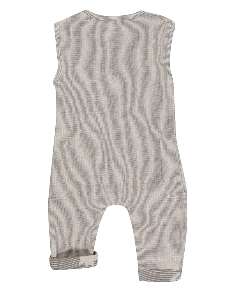 Dino reversible dungarees plain back