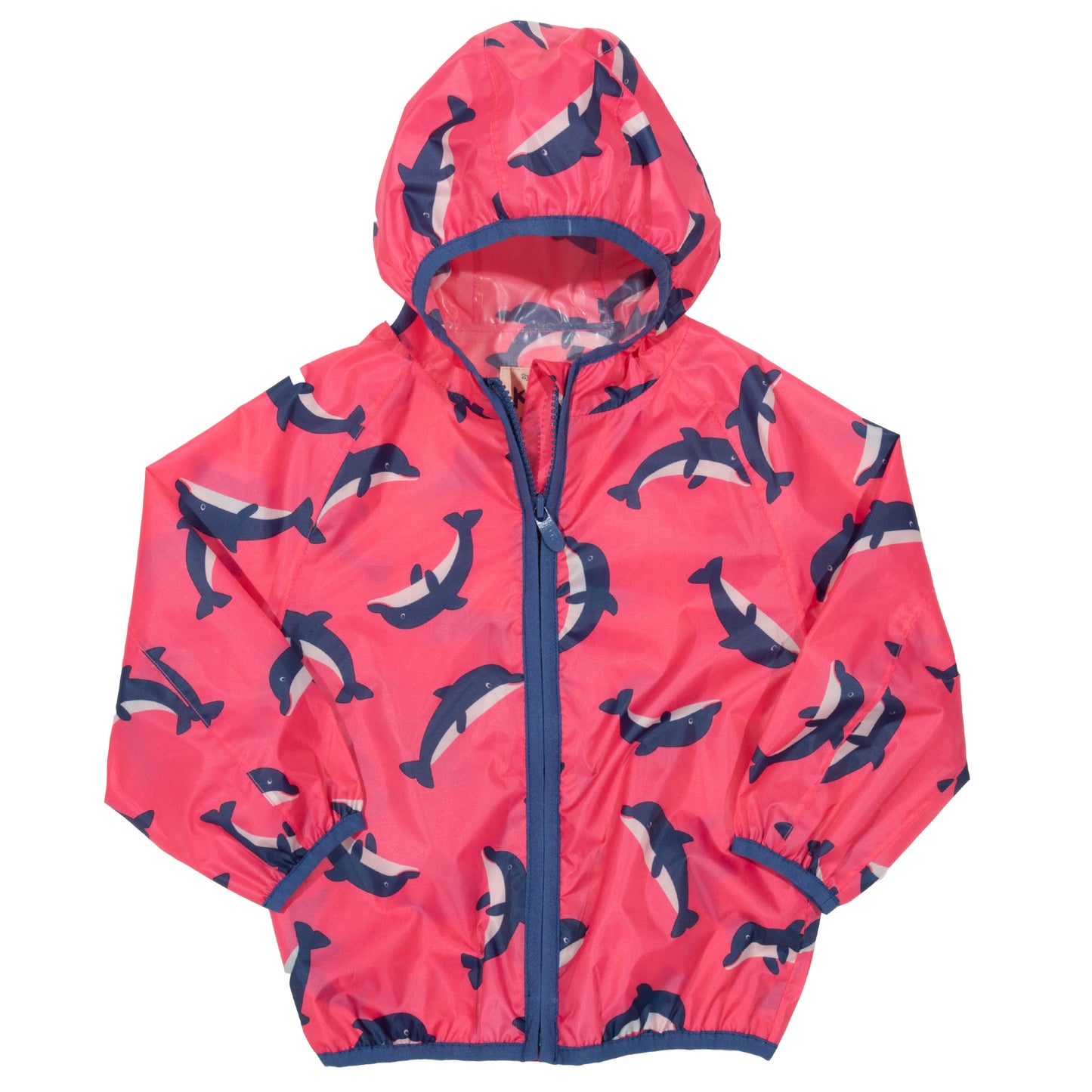Pink dolphin waterproof jacket