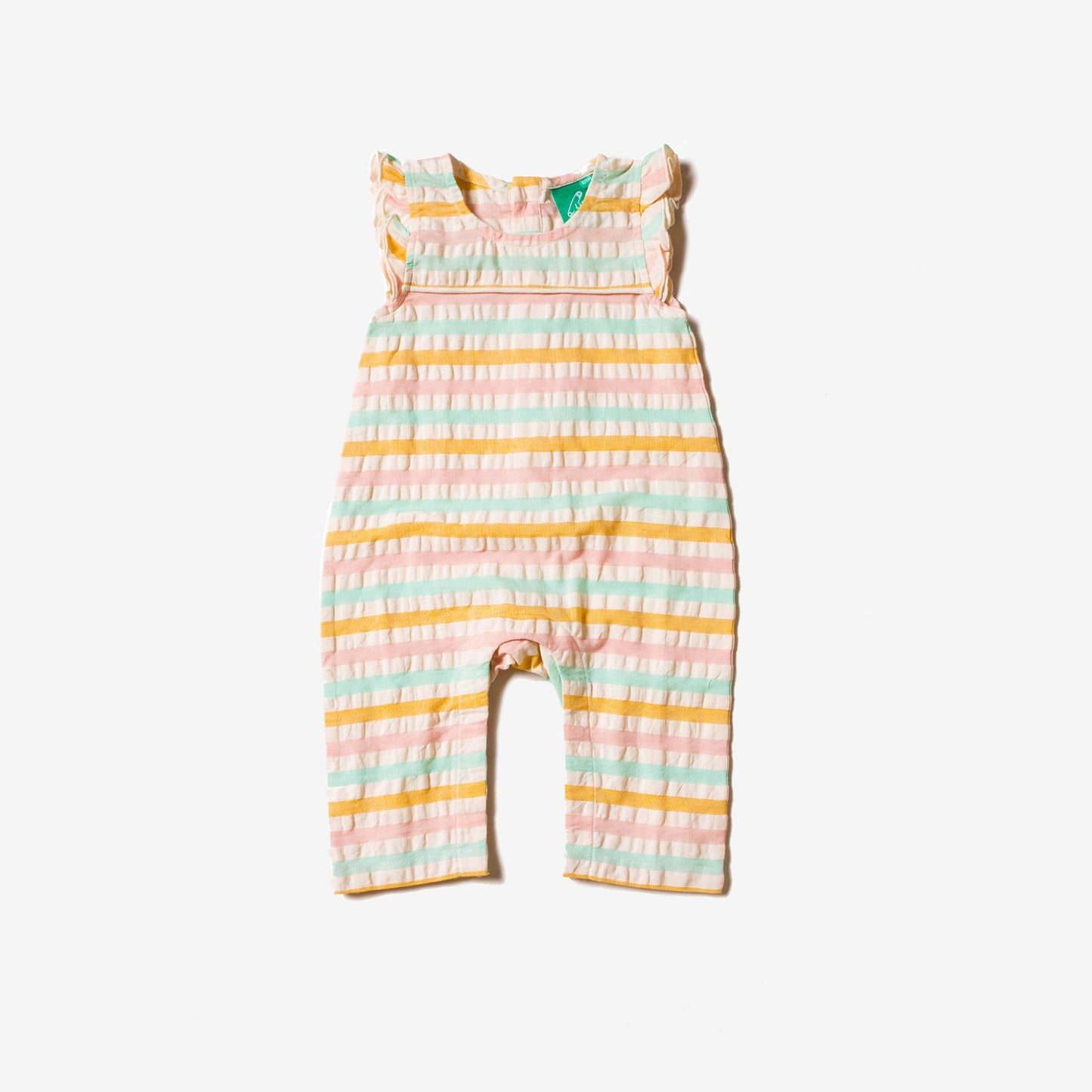 Dusky seersucker frill romper