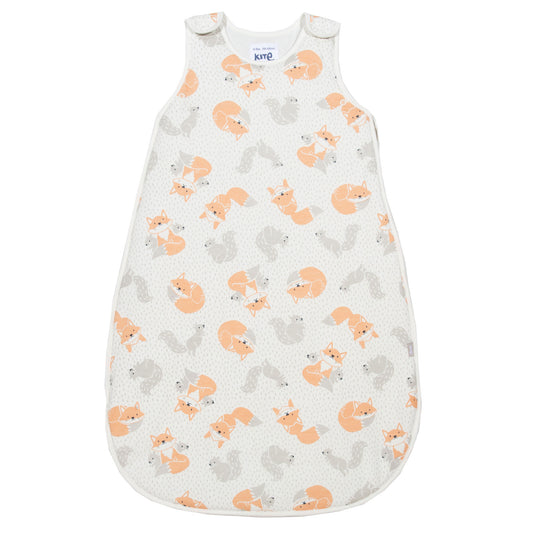 Front of fox and squirrel sleep bag