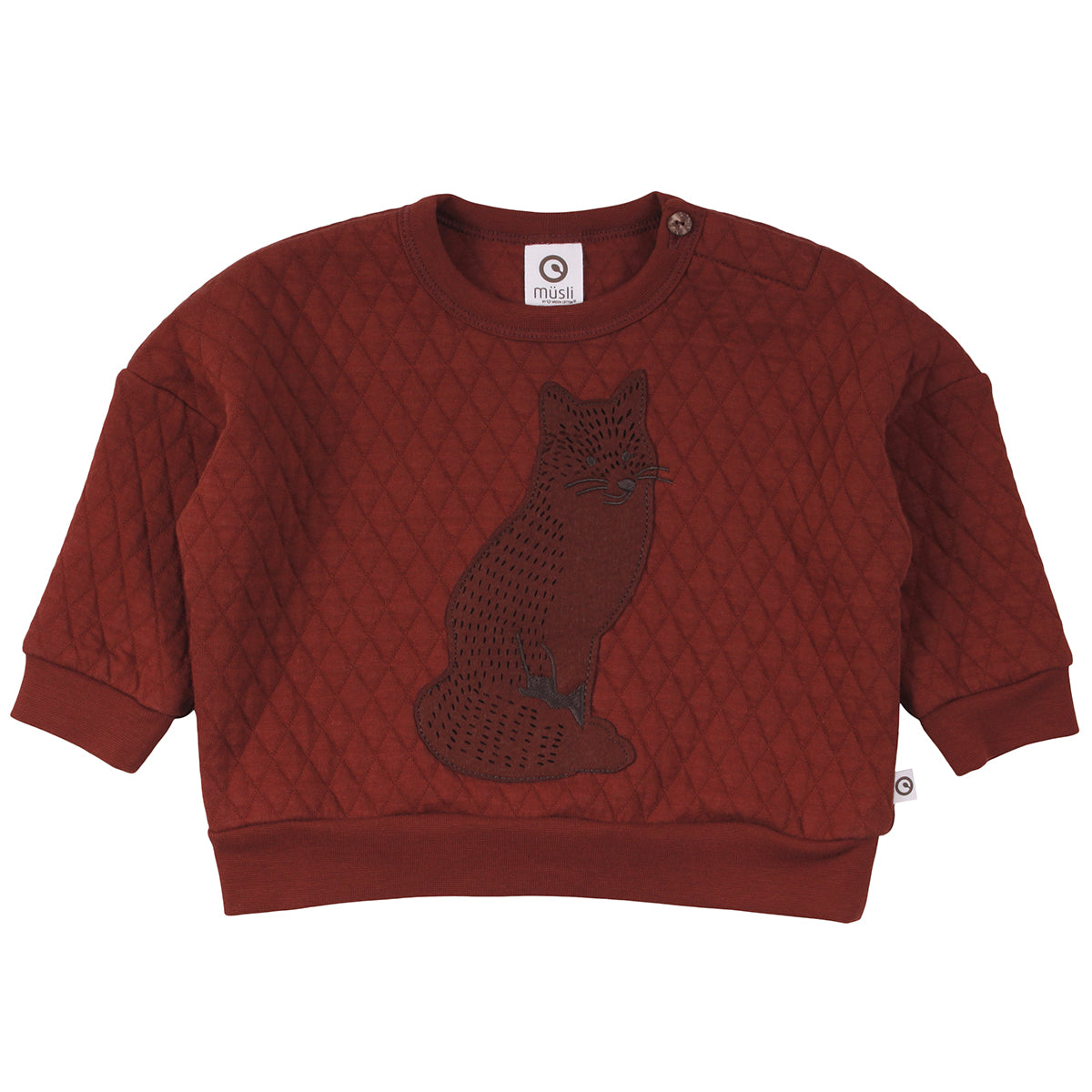 Fox quilt sweatshirt front