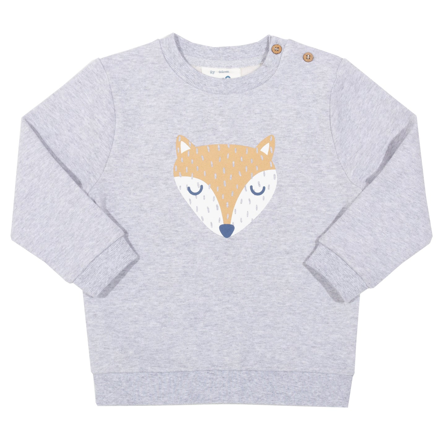 Foxy grey baby sweatshirt