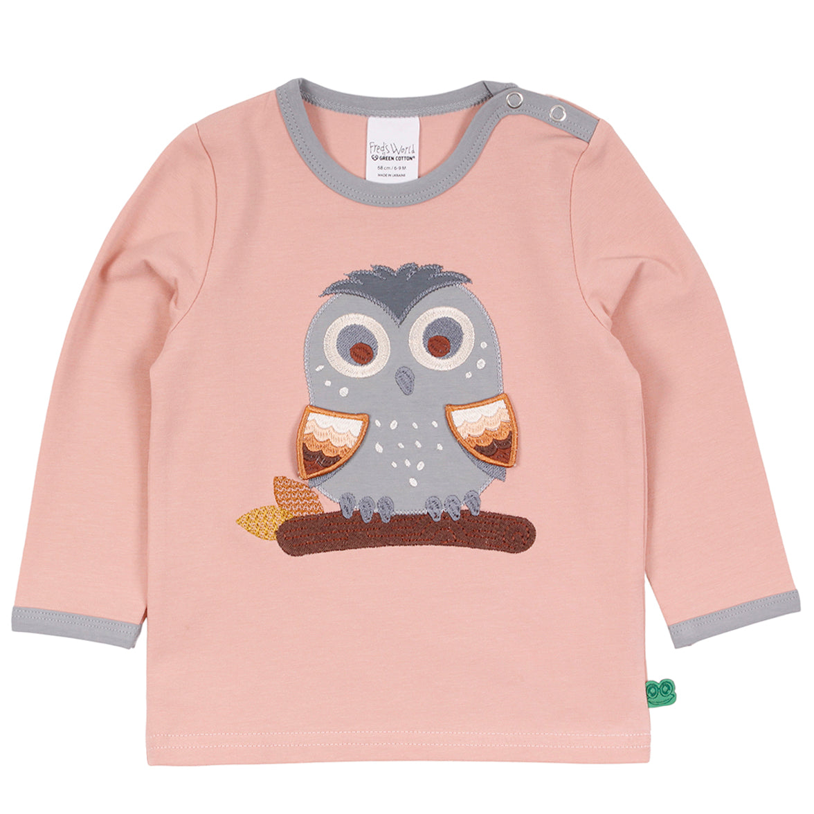 Hello owl long sleeve t-shirt front