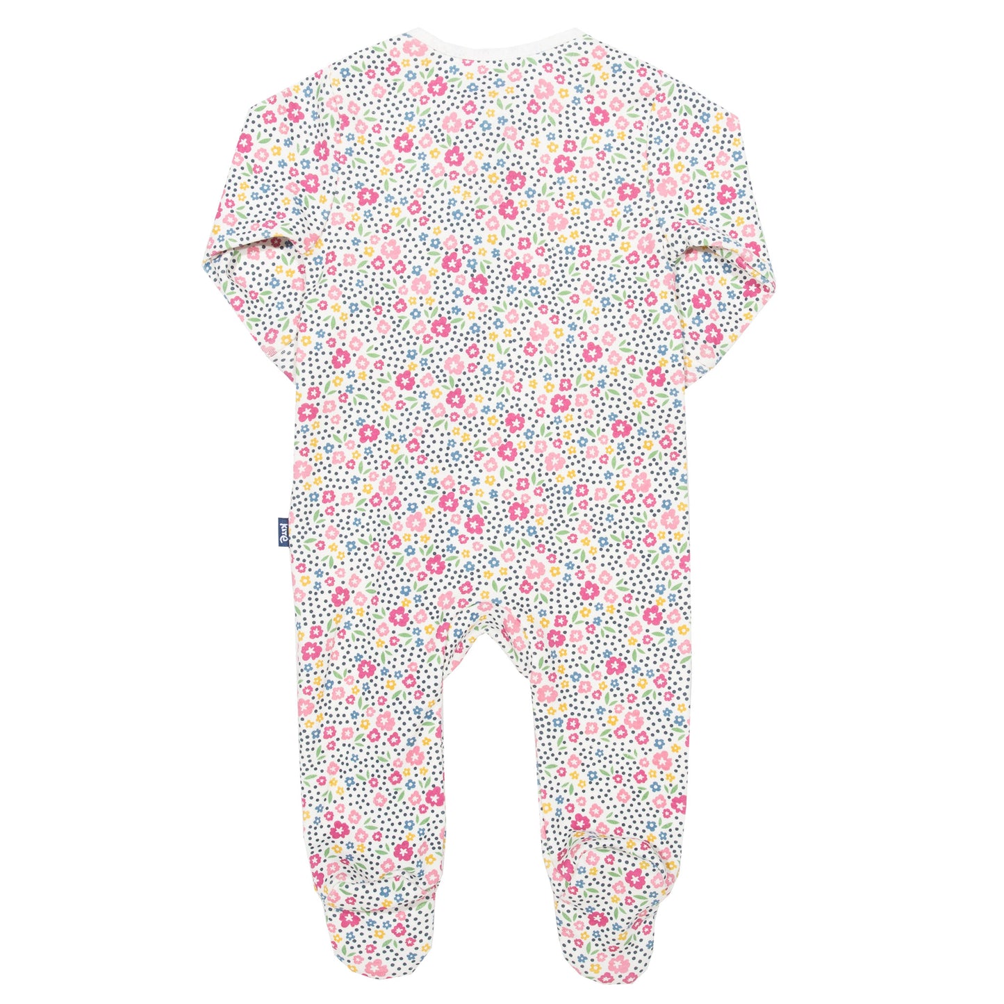 Back of home ditsy baby sleepsuit