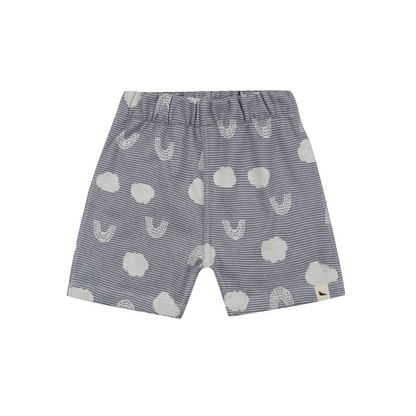 Jacquard cloud reversible shorts cloud front