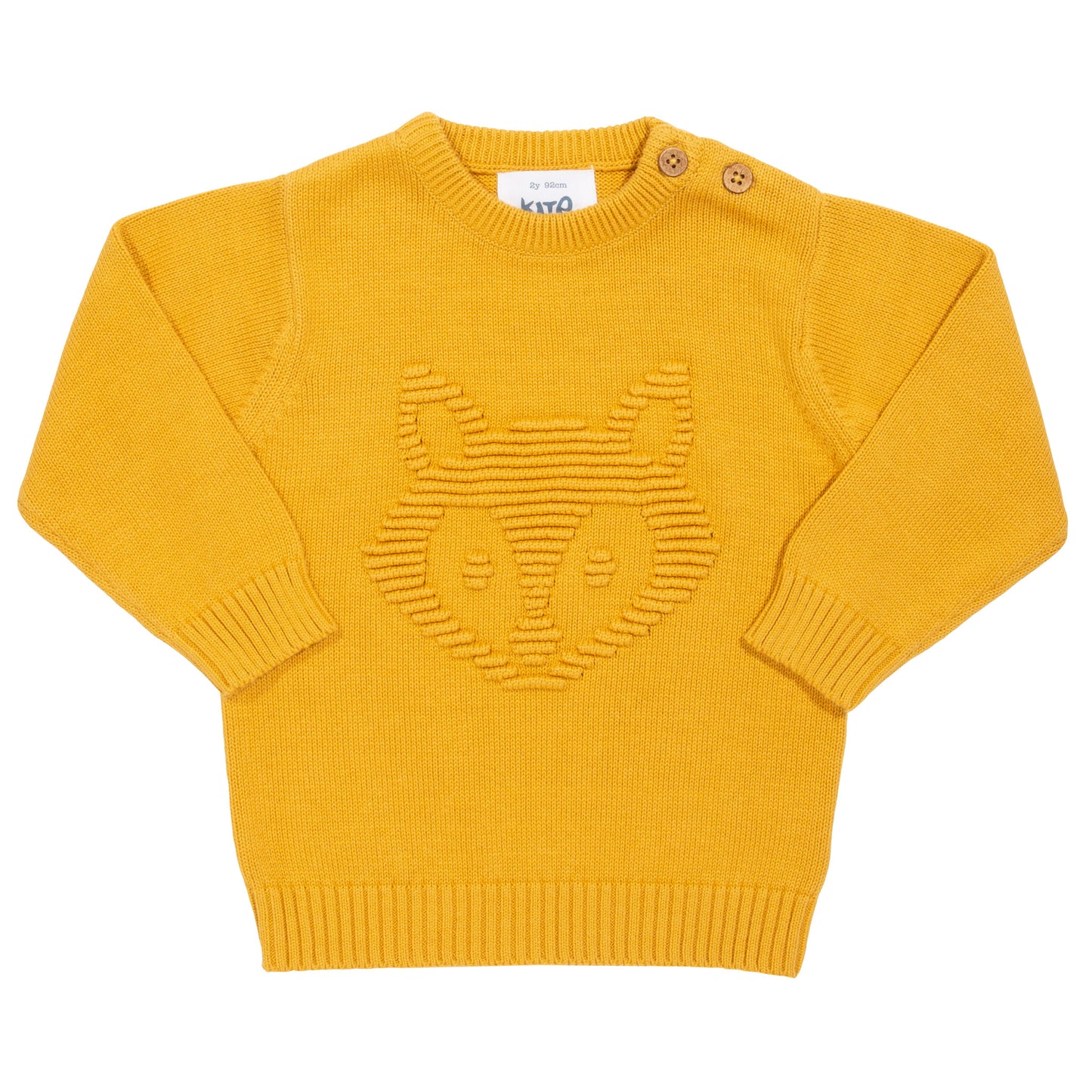 Mustard jumper with fox detail