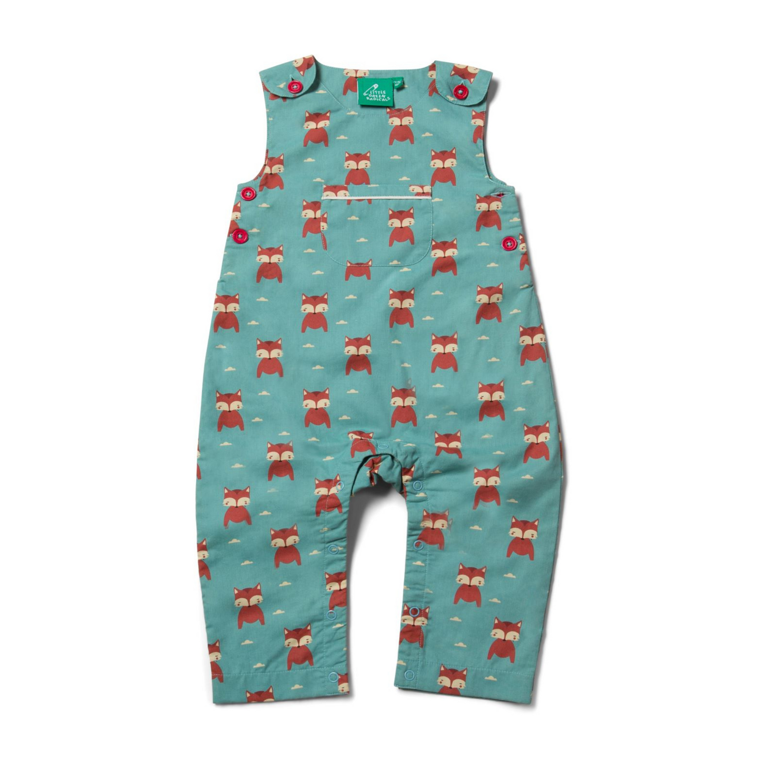 Night time foxes explorer dungarees