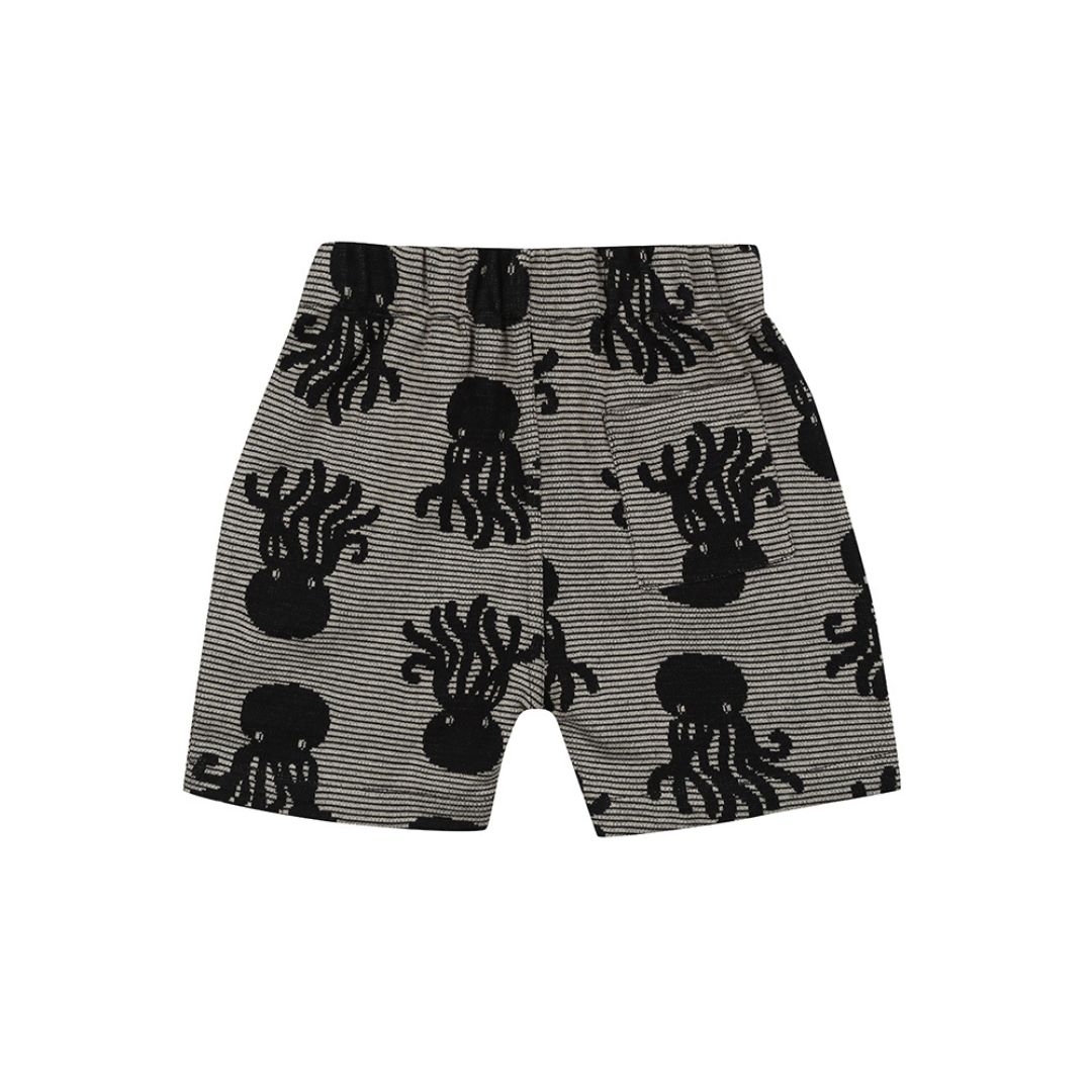 Jacquard octopus reversible shorts back