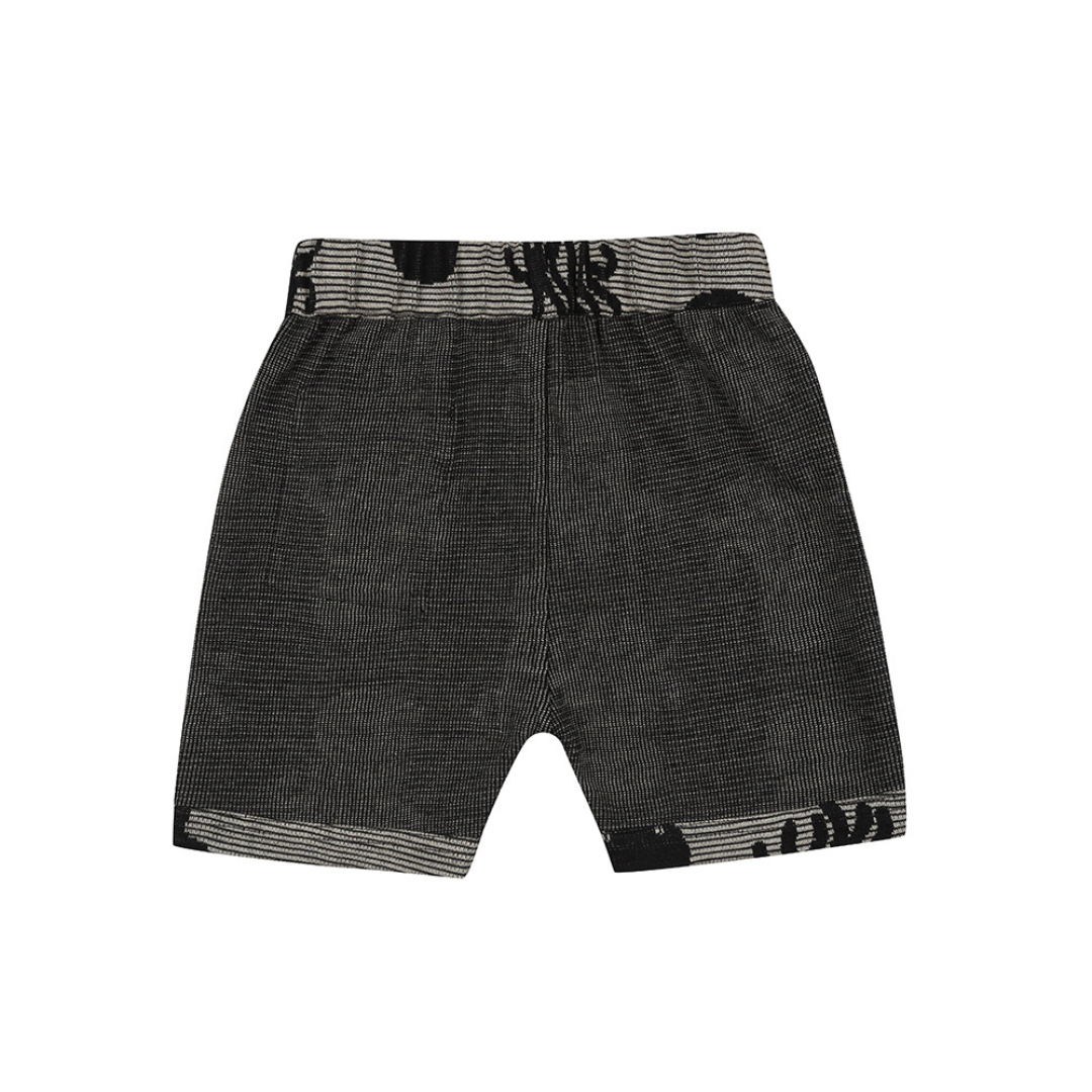 Jacquard octopus reversible shorts plain back
