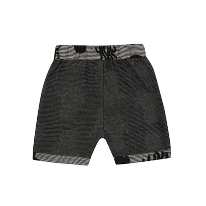 Jacquard octopus reversible shorts plain back