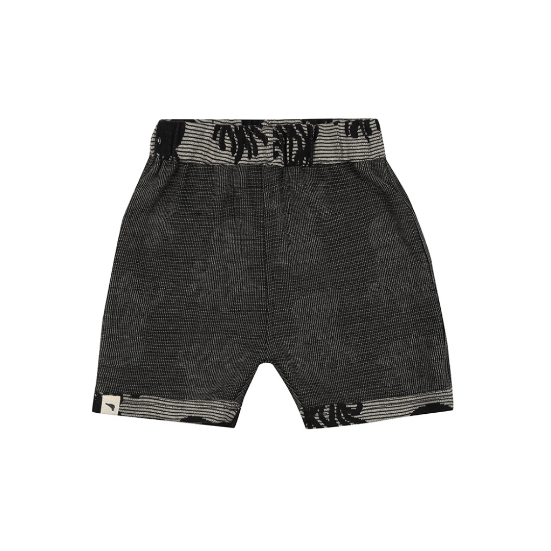 Jacquard octopus reversible shorts plain front