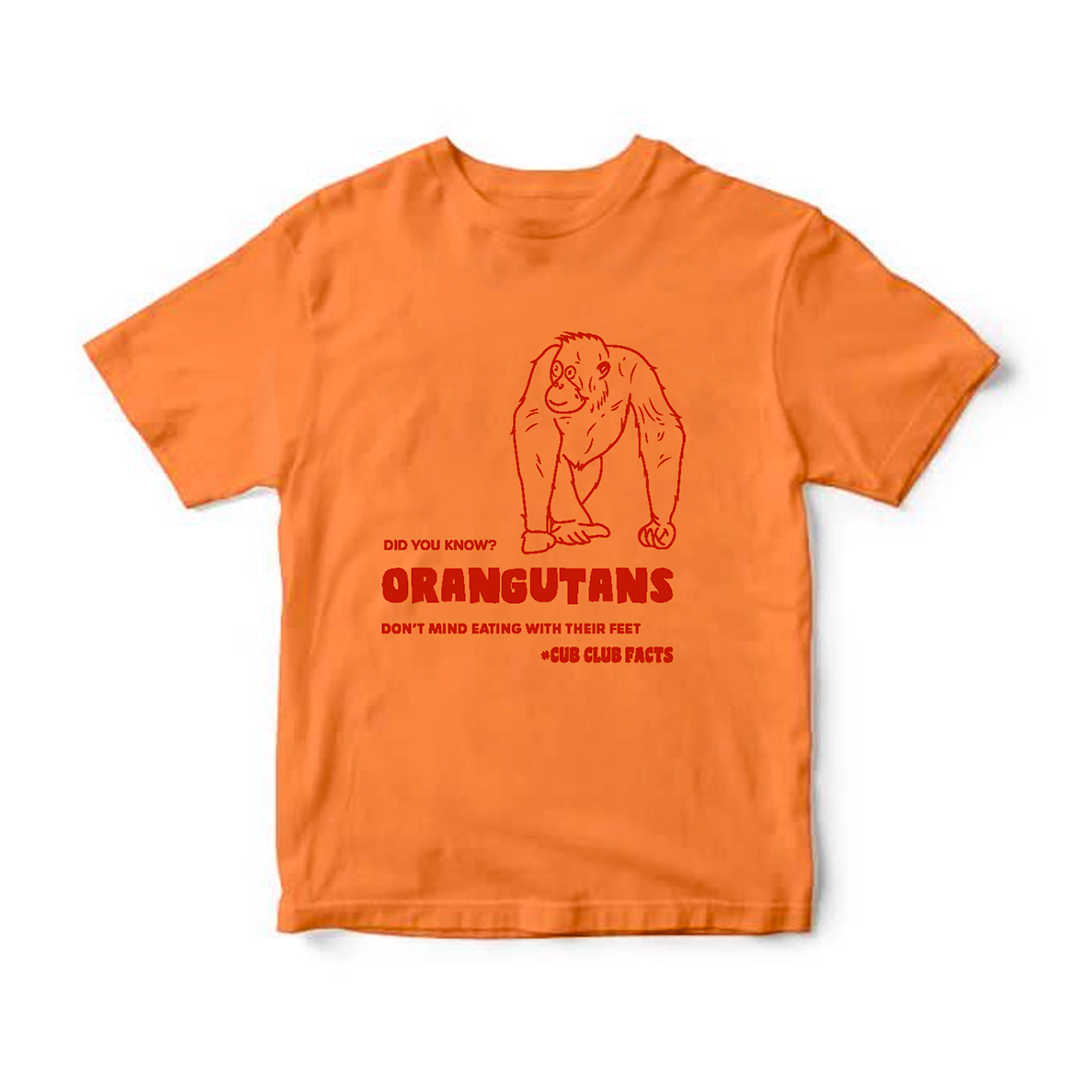 Orangutans fact baby t-shirt
