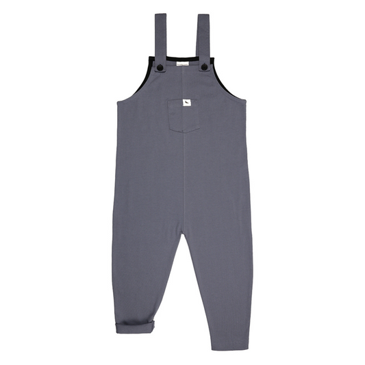 Plain easy fit dungarees - sea front