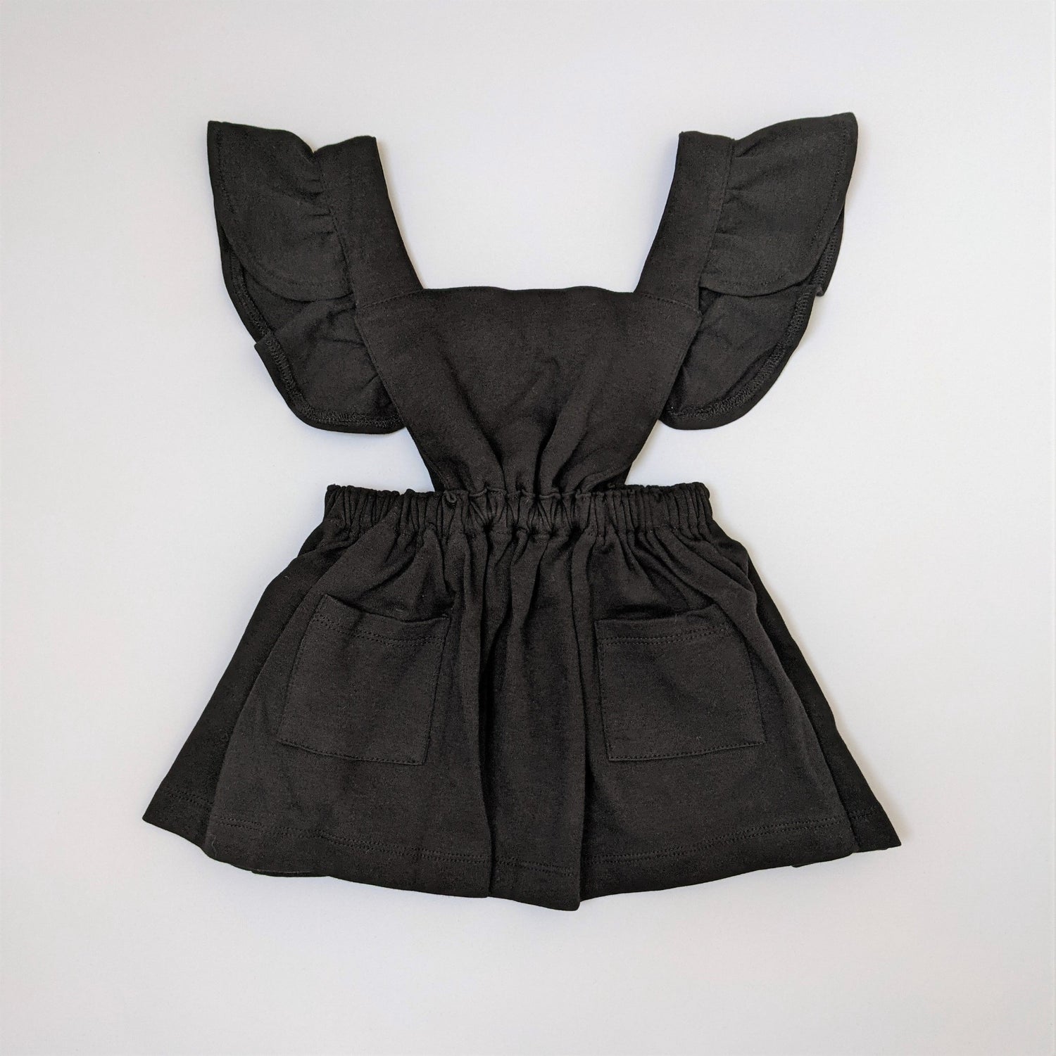 Black pinafore baby dress
