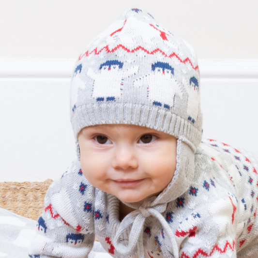 Polar pals knit hat baby