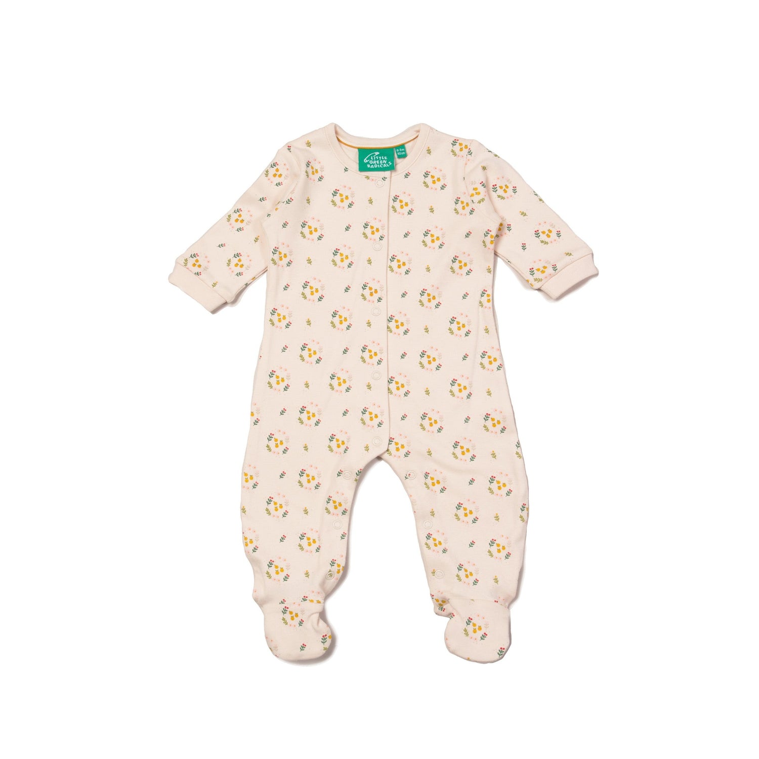 Quince flowers baby sleepsuit