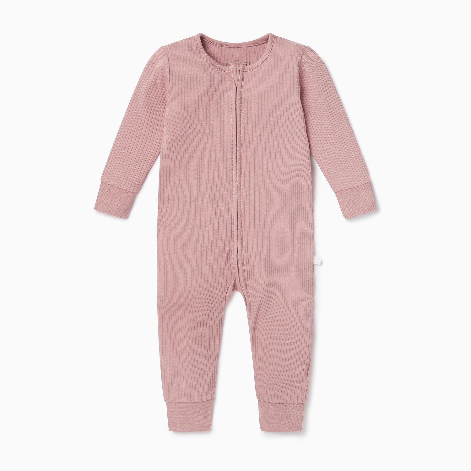Rose zip up sleepsuit with no feet