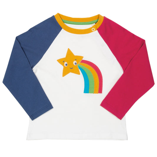 Long sleeved top with shooting star