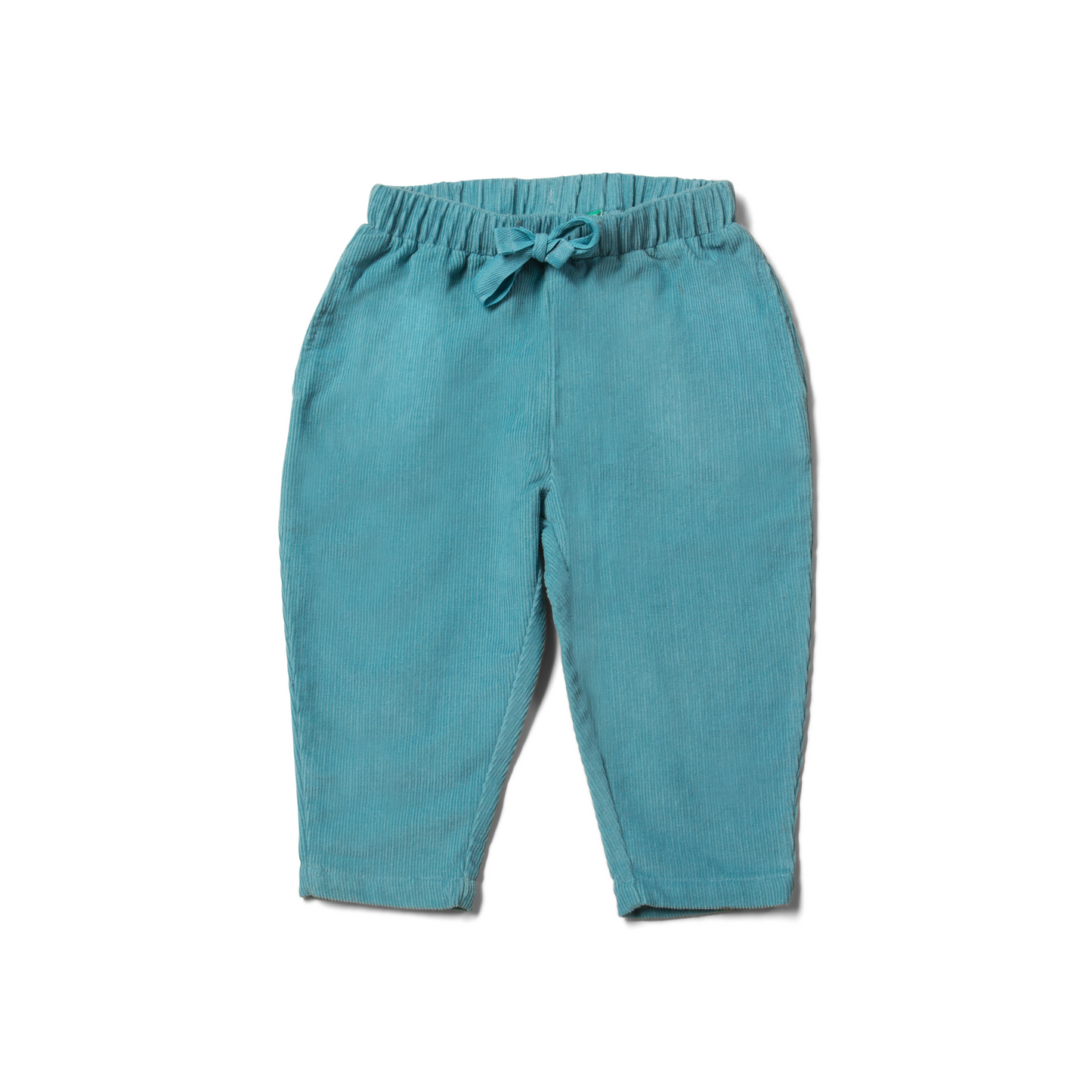 Soft blue cord comfy trousers front