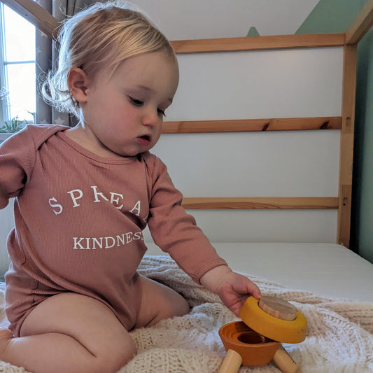 Spread kindness bodysuit with baby