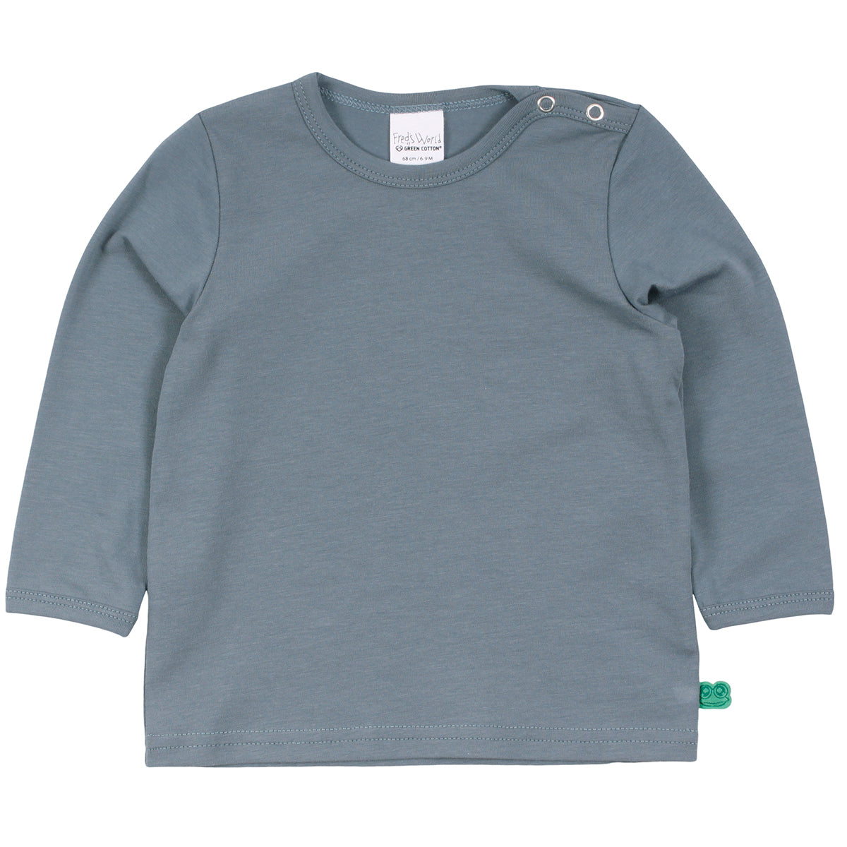 Stormy blue long sleeve t-shirt front