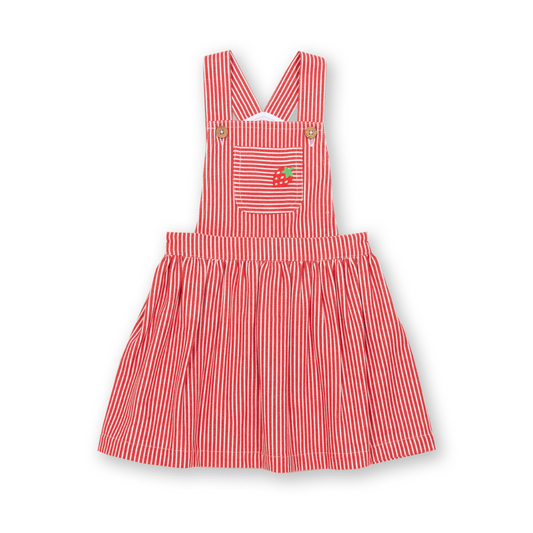 Strawberry pinafore dress front
