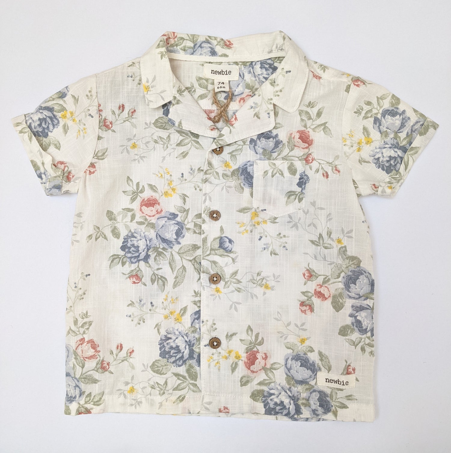 Vintage short sleeved floral shirt