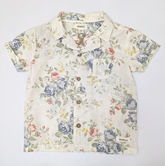 Vintage short sleeved floral shirt