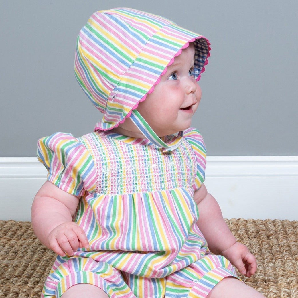 Sweet stripe romper baby