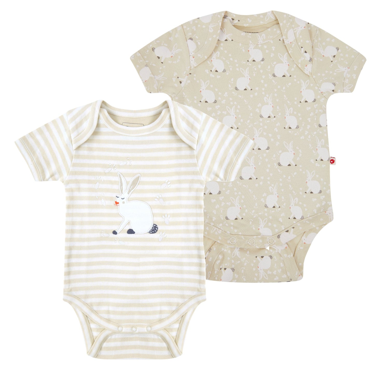 Two pack cotton tail bodysuits