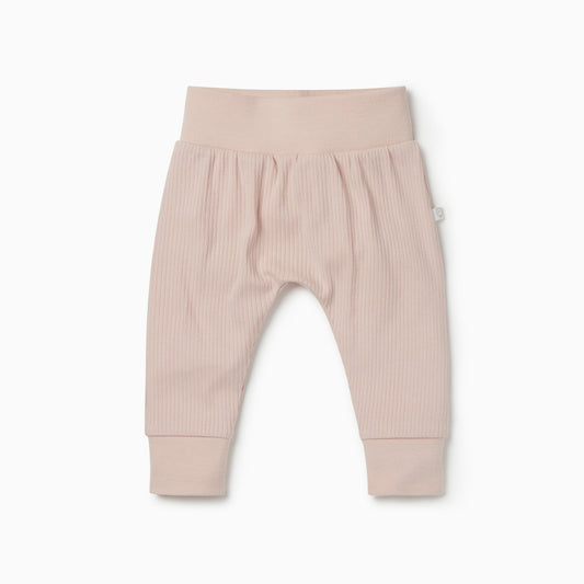 Ribbed comfy joggers in blush