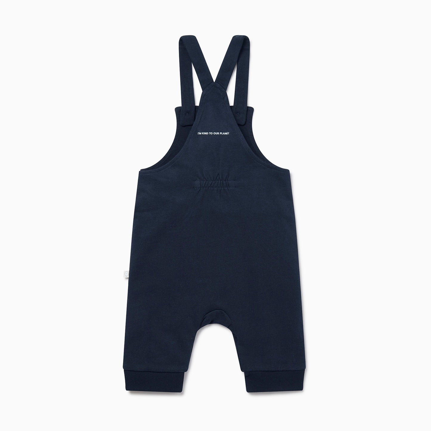 Back of navy dungarees