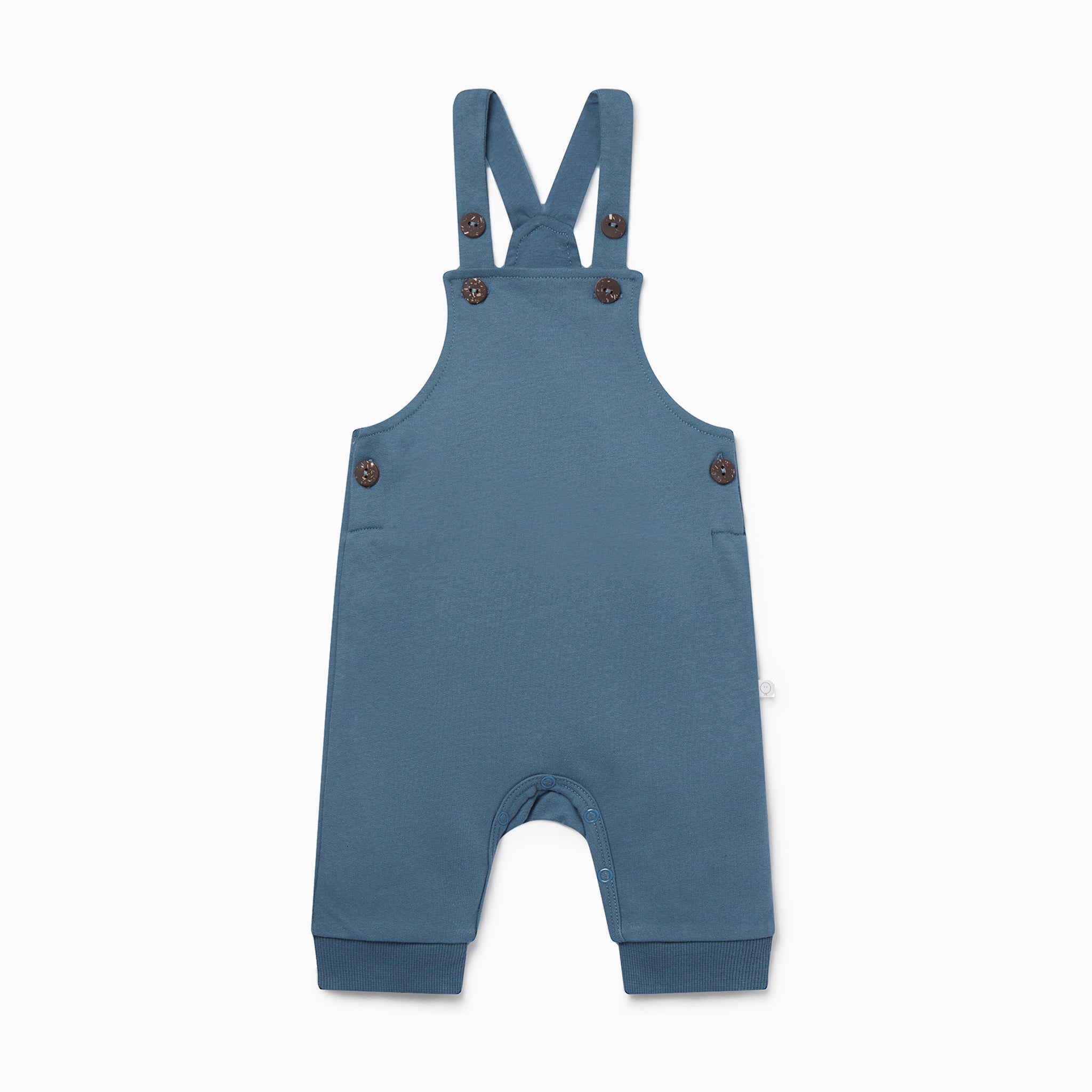 Plain teal dungarees