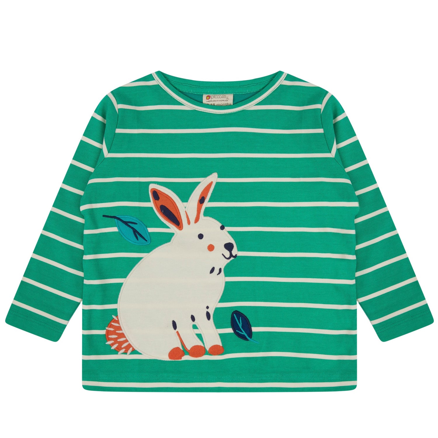 Green stripy rabbit top