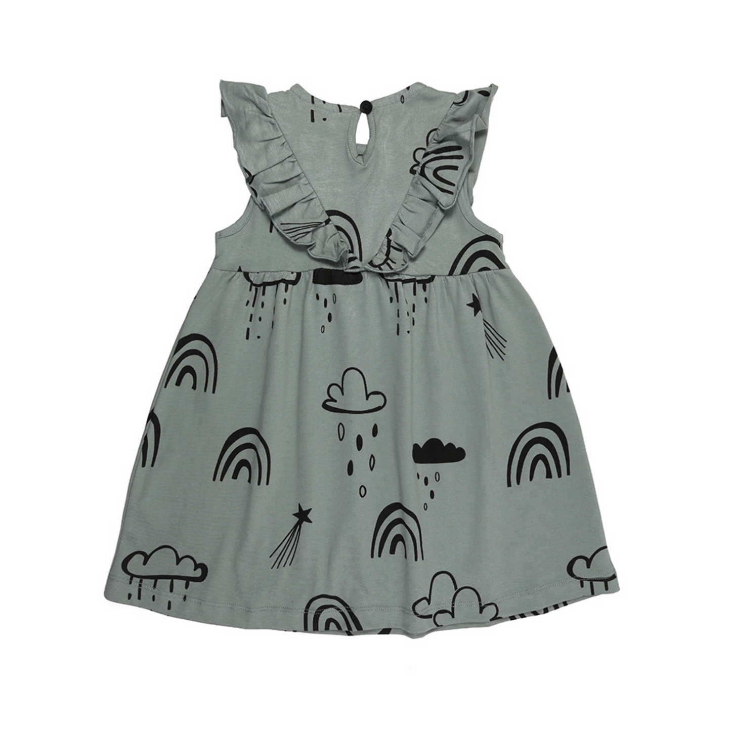 Rainbow star dress back