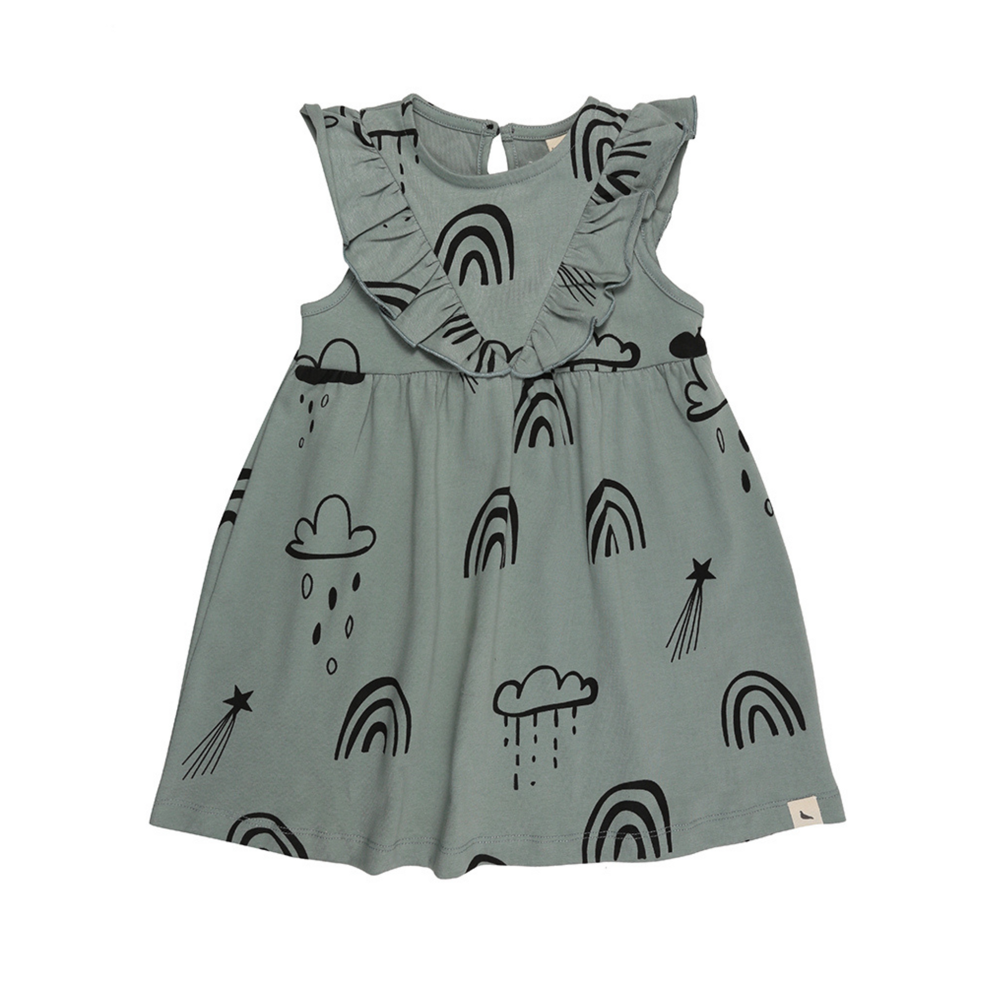 Rainbow star dress front