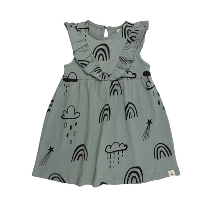 Rainbow star dress front